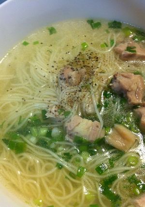 簡単　温か鶏にゅうめん（乾燥そうめん）-レシピのメイン写真