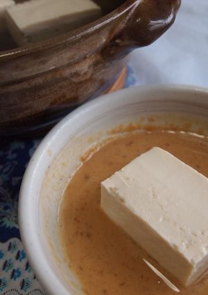 湯豆腐☆坦々風ごまだれ-レシピのメイン写真