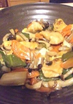 ささみと野菜の酢っぱ炒め♪-レシピのメイン写真