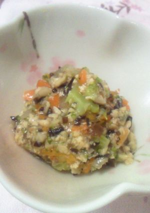 離乳食後期・高野豆腐とひじきの栄養満点。-レシピのメイン写真