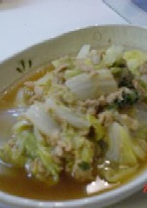 白菜とツナのさっと煮-レシピのメイン写真