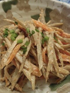 <小鉢>ごぼうと人参の胡麻マヨサラダ-レシピのメイン写真
