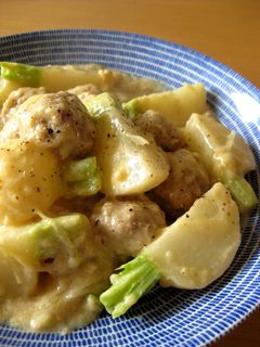かぶと肉団子のミルク煮-レシピのメイン写真