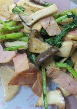 カブとエリンギ塩にんにく炒め-レシピのメイン写真