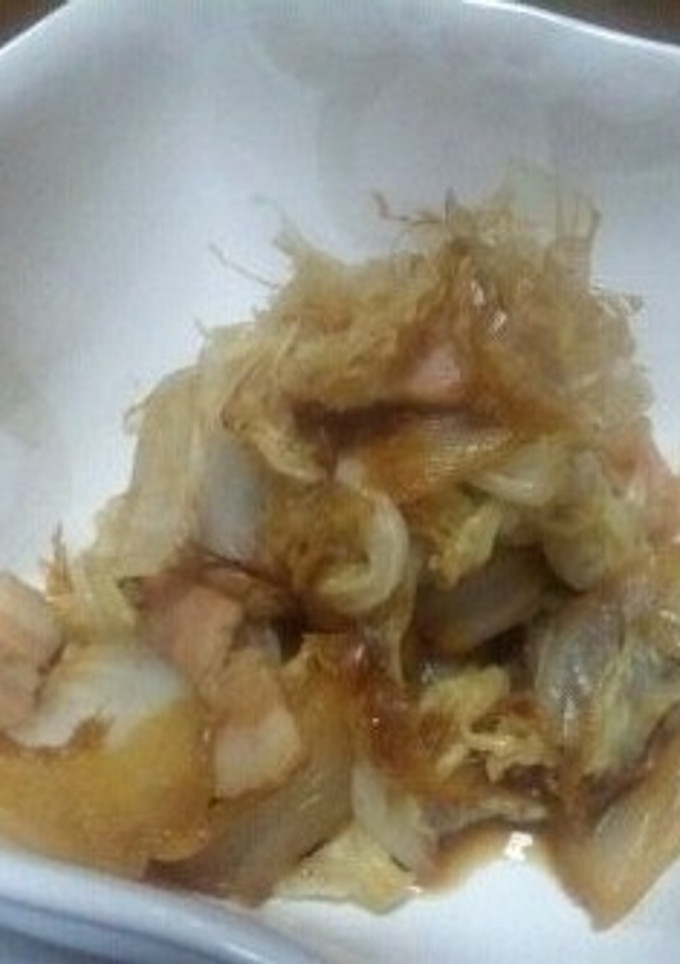 簡単！！白菜とベーコンのおかか炒め！！-レシピのメイン写真