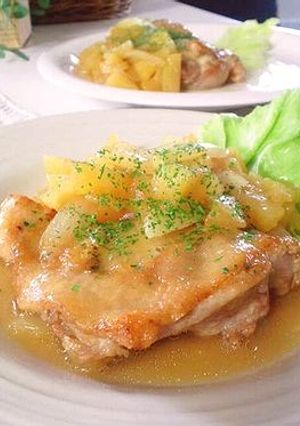 チキンソテー✿りんごソース-レシピのメイン写真