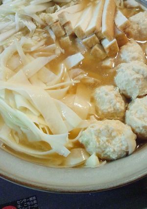 とろ〜り♪じゃかいもと鶏団子のお鍋♪-レシピのメイン写真