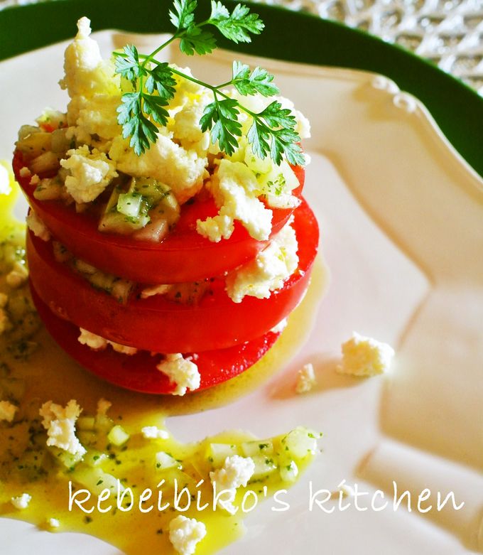 トマトのサラダ by kebeibiko 【クックパッド】 簡単おいしいみんなの