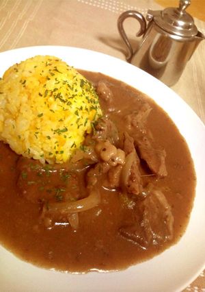 簡単♡牛肉と玉ねぎのビーフストロガノフ-レシピのメイン写真