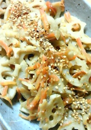 レンコンの味噌きんぴら-レシピのメイン写真