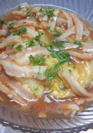 焼き白菜！だし要らずのベーコンあんかけ☆-レシピのメイン写真