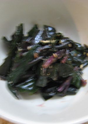 金時草とごまの酢の物-レシピのメイン写真