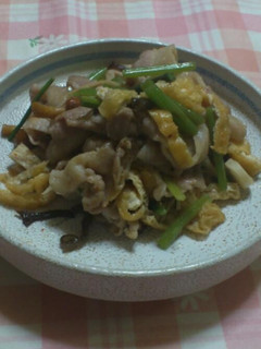 豚肉と山菜のピリ辛焼き-レシピのメイン写真