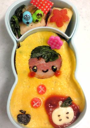 オムライスdeマトちゃん 〜キャラ弁〜-レシピのメイン写真