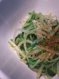 水菜のナムル風おひたし-レシピのメイン写真