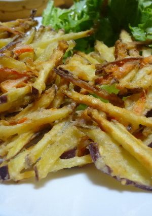 さくさく★卵いらずの野菜かき揚げ-レシピのメイン写真