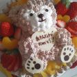 ぬいぐるみみたいなダッフィーケーキ☆
