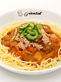 ツナとゴーヤのカレーパスタ-レシピのメイン写真