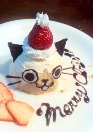 モンハンクリスマス♪サンタアイルーケーキ-レシピのメイン写真