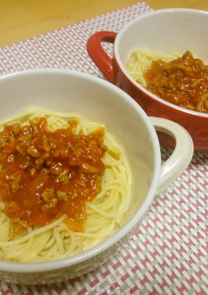☆ケチャップで☆簡単ミートソースパスタ-レシピのメイン写真