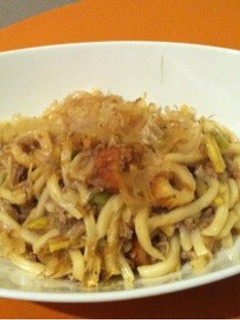 ちくわ&えのきの焼うどん-レシピのメイン写真