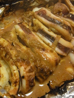 イカワタホイル焼き ニンニクネギ味噌味-レシピのメイン写真