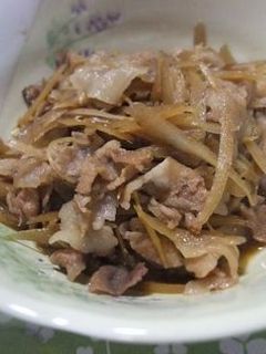 豚肉とごぼうのしぐれ煮-レシピのメイン写真