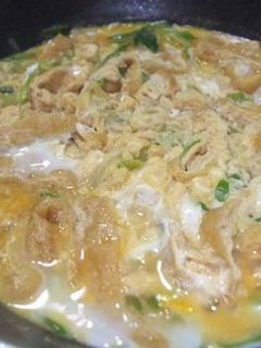 長ねぎと油揚げの卵とじ-レシピのメイン写真