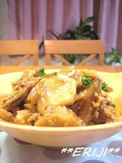 里芋とごぼうのカレーそぼろ煮♪♪-レシピのメイン写真