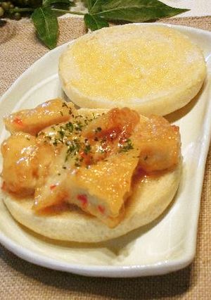 ＊鶏の唐揚げdeスイチリマヨトースト＊-レシピのメイン写真