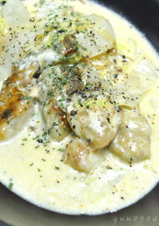 牡蠣と白菜のクリーム煮-レシピのメイン写真
