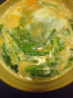 豆腐とニラの玉子とじ鍋-レシピのメイン写真