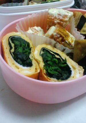 ほうれん草と海苔のたまご焼き-レシピのメイン写真