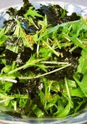 水菜の胡麻和え海苔っとサラダ-レシピのメイン写真