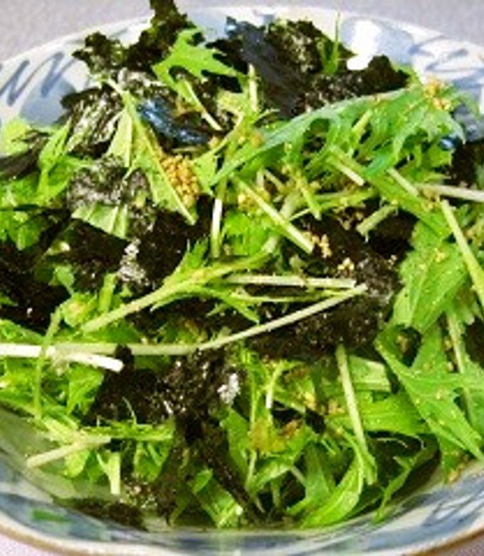 水菜の胡麻和え海苔っとサラダ-レシピのメイン写真