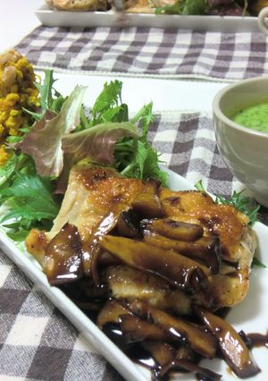 チキンソテー＊きのこバルサミコソース＊-レシピのメイン写真