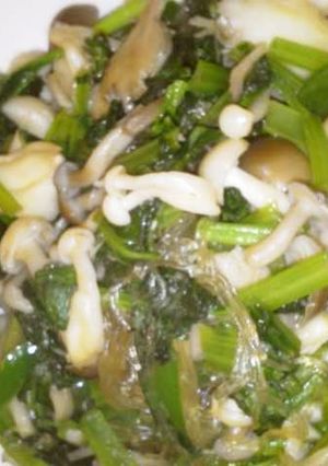 小松菜春雨甘辛煮-レシピのメイン写真