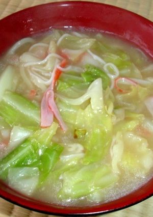 ちょっぴり洋風な大豆でうどん-レシピのメイン写真