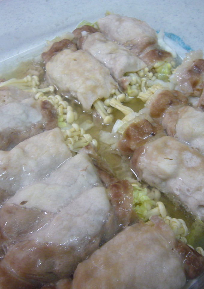豚肉で野菜を巻き巻きレンジ蒸し☆-レシピのメイン写真