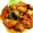 ■こく旨!鶏肉と茄子のオイバター照り焼き