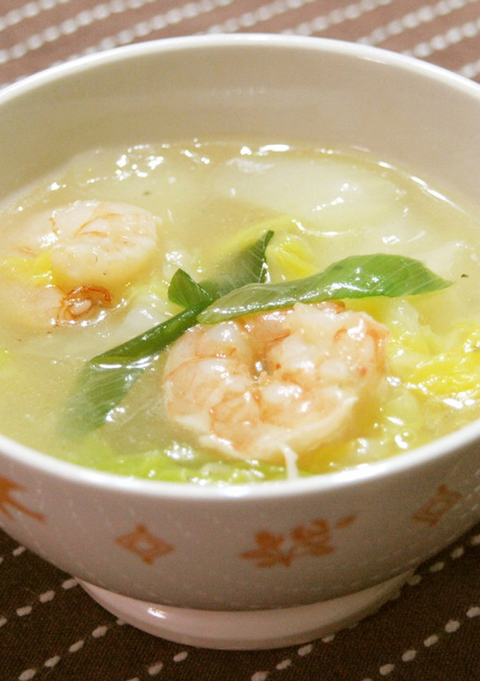 ジンジャー風！海老と白菜のとろみスープ煮-レシピのメイン写真