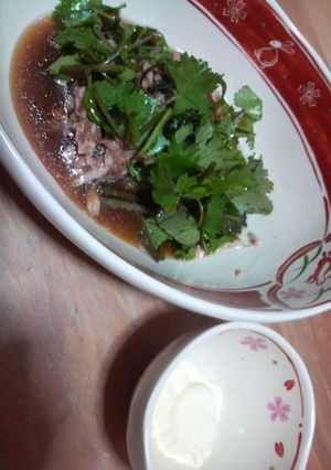 パクチー×ツナ缶-レシピのメイン写真