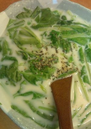 ほうれん草のミルクスープ-レシピのメイン写真