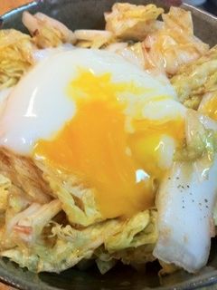 白菜のほんだしサラダ(´Д` )温玉付-レシピのメイン写真