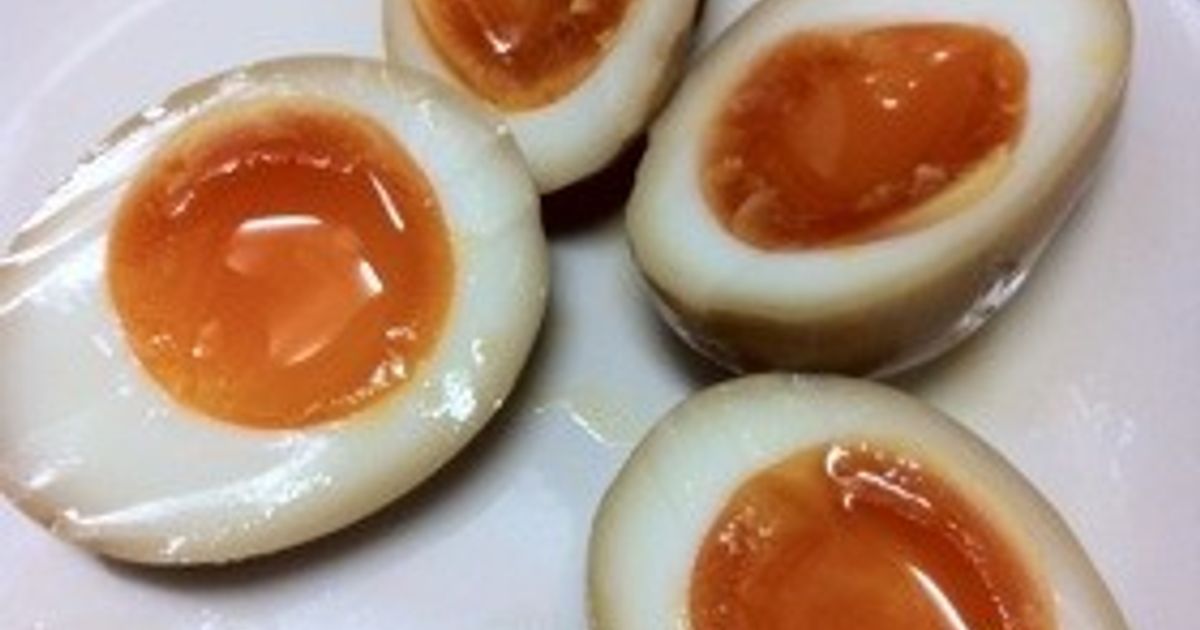 簡単☆おつまみやラーメンに♡半熟！煮卵 by もんぴ☆ 【クックパッド
