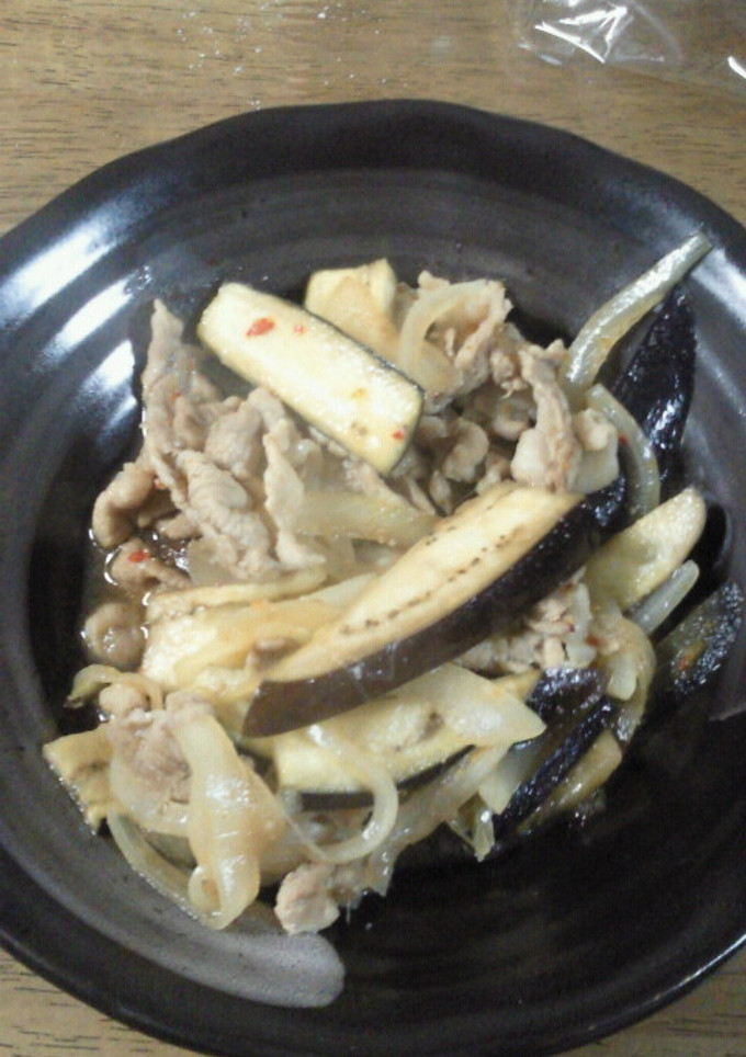 なすと豚肉のめんつゆ炒め-レシピのメイン写真