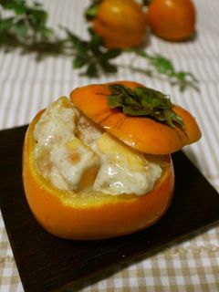 京都の柿の白和え♪-レシピのメイン写真