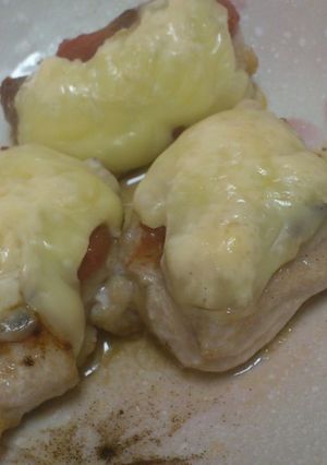 オーブンで作る！鶏肉の梅肉チーズ焼き-レシピのメイン写真