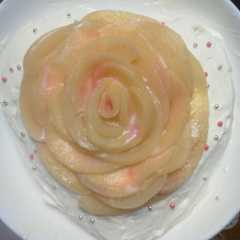 桃とグレープフルーツとチーズの薔薇ケーキ-レシピのメイン写真