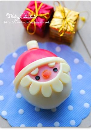 クリスマス　ゆでたまごサンタ-レシピのメイン写真